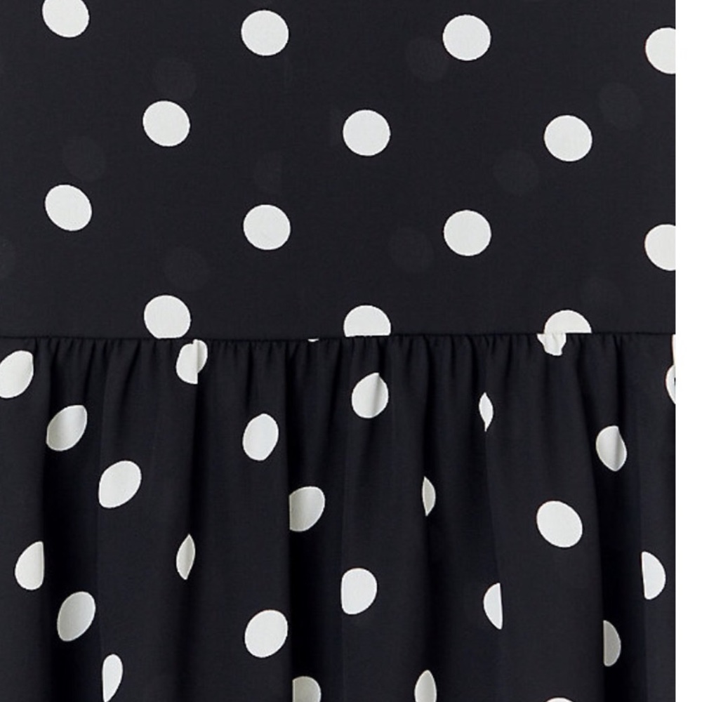 Torrid Black & White Gorgette Peplum - Picture 3 of 4